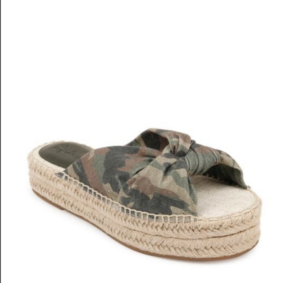 Splendid Camo Espadrille Sandals - Picture 1 of 8